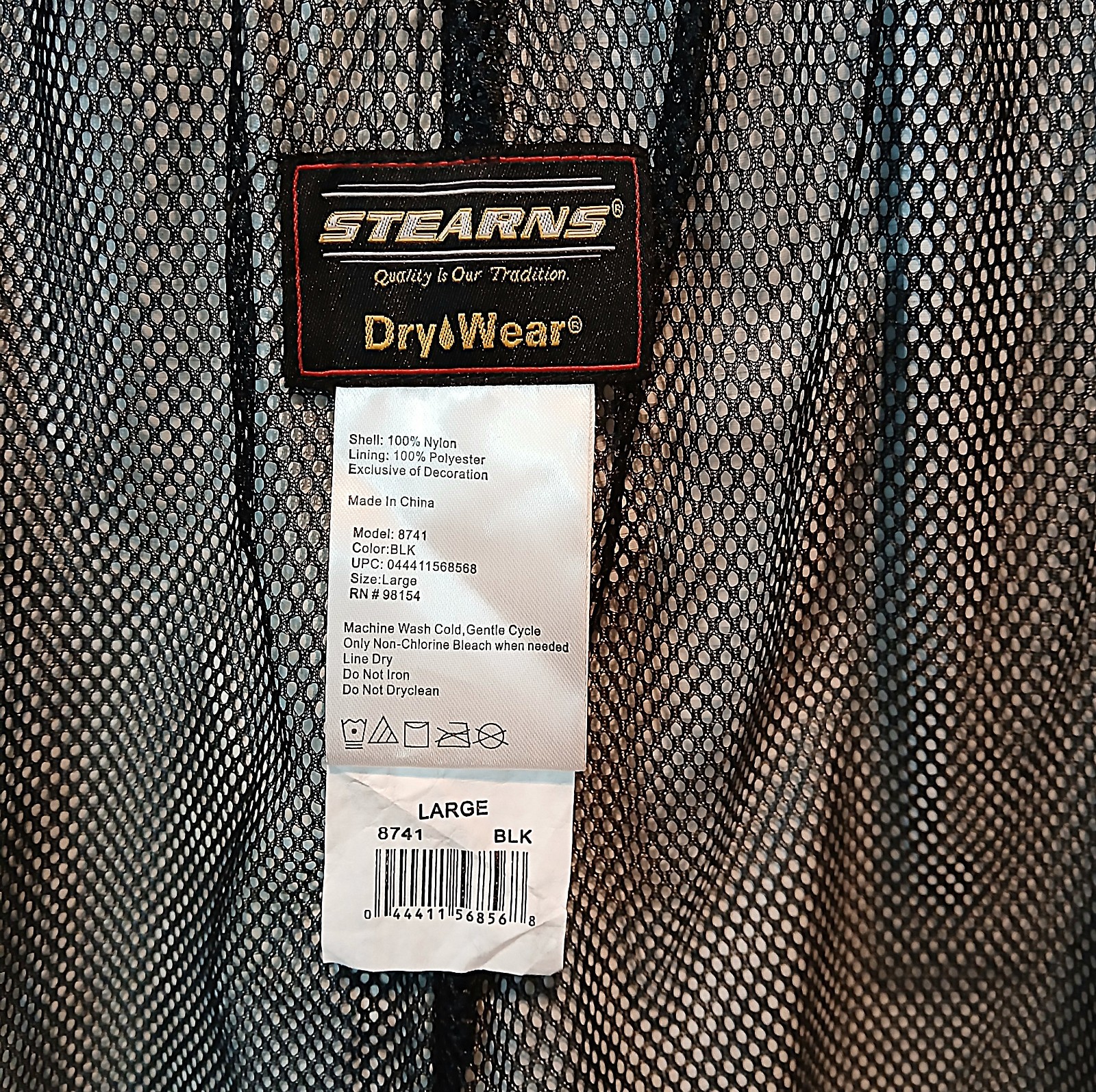 Vintage Stearns Dry Wear Ripstop Rain Pants Mens Large 32L Waterproof Packable