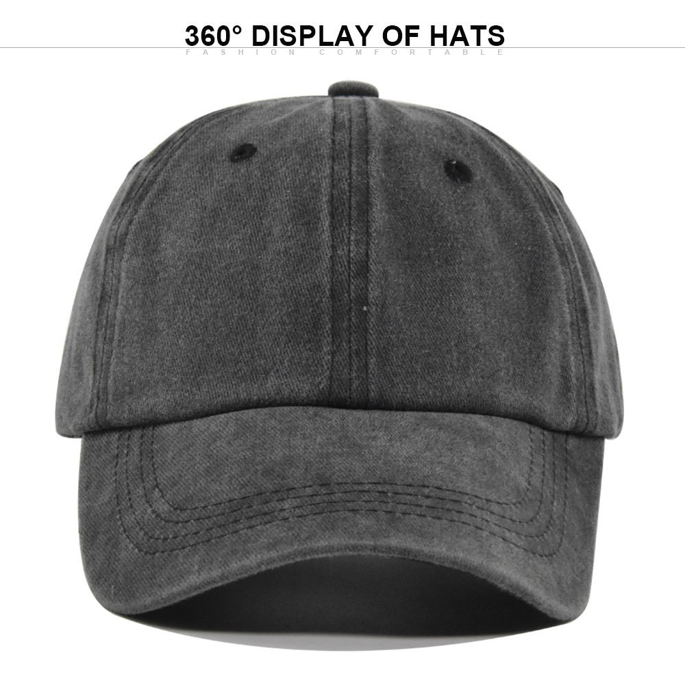 Cotton Baseball Cap Ball Dad Hat Adjustable Plain Solid Washed Men Premium 2026