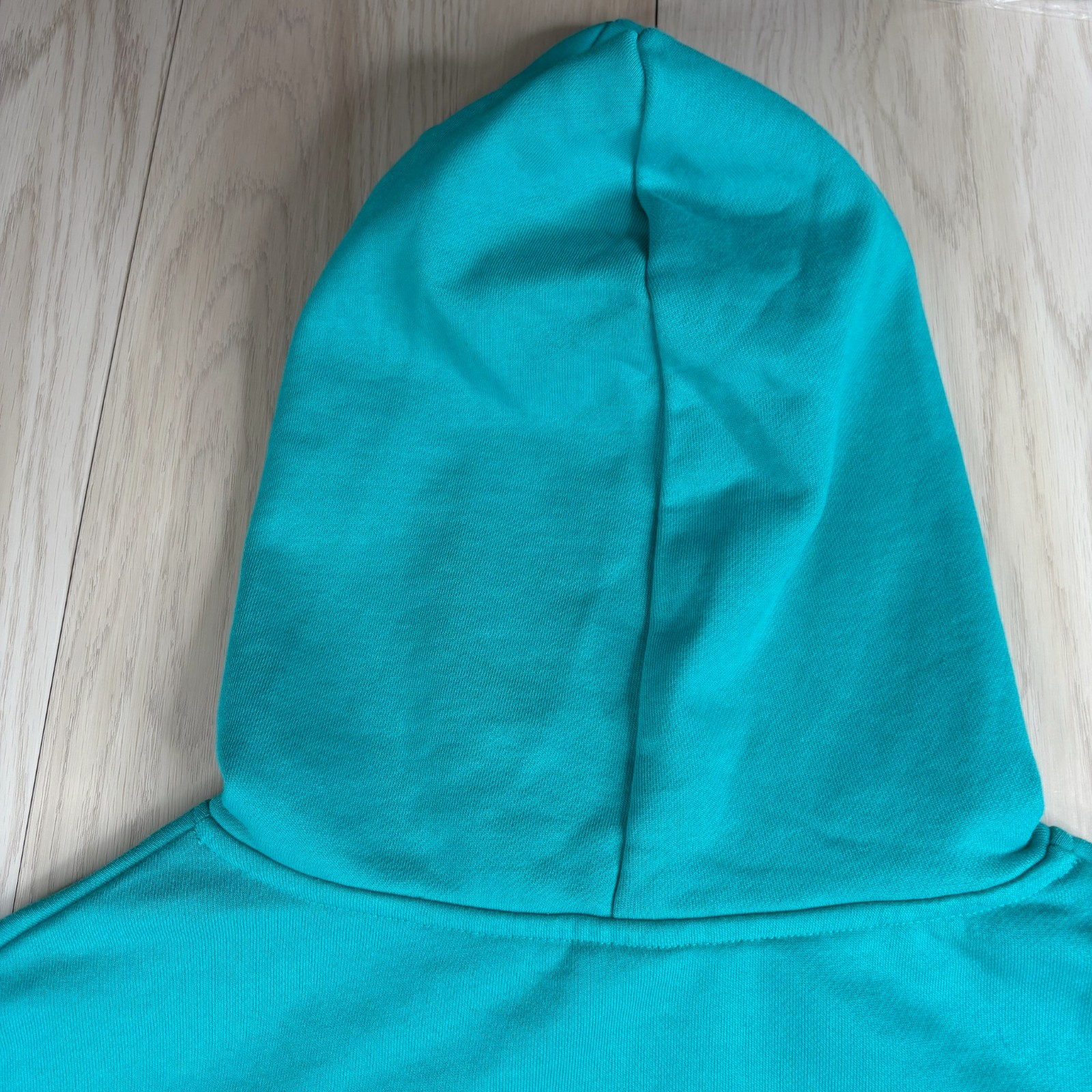 Jeremy Scott Mens Turquoise Blue Spoiled Child The Explorer Pullover Hoodie Sz L