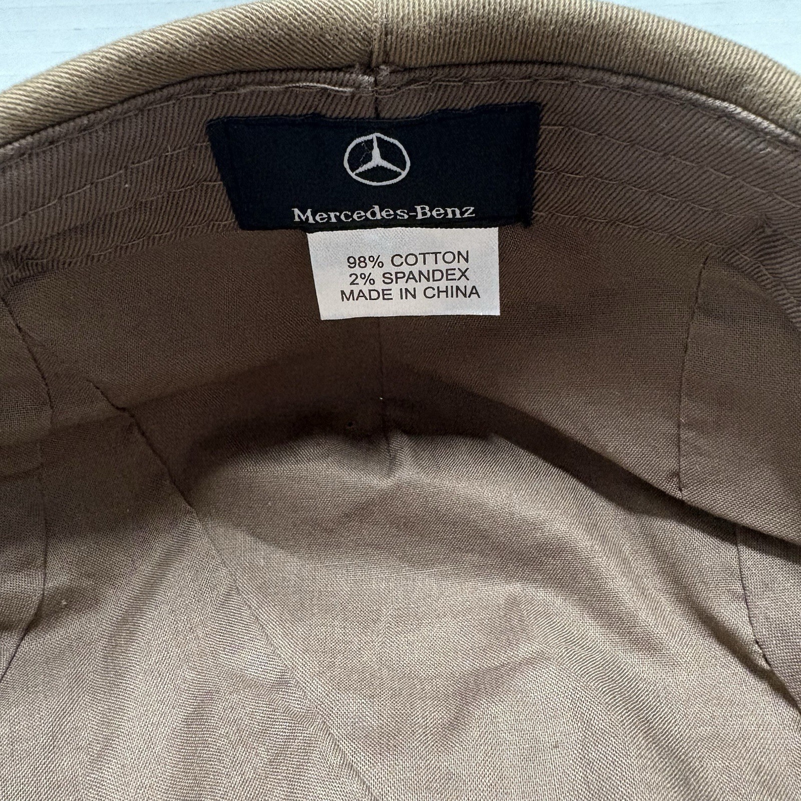 Mercedes-Benz Hat Cap Newsboy Tan Brown Cabbie Driver