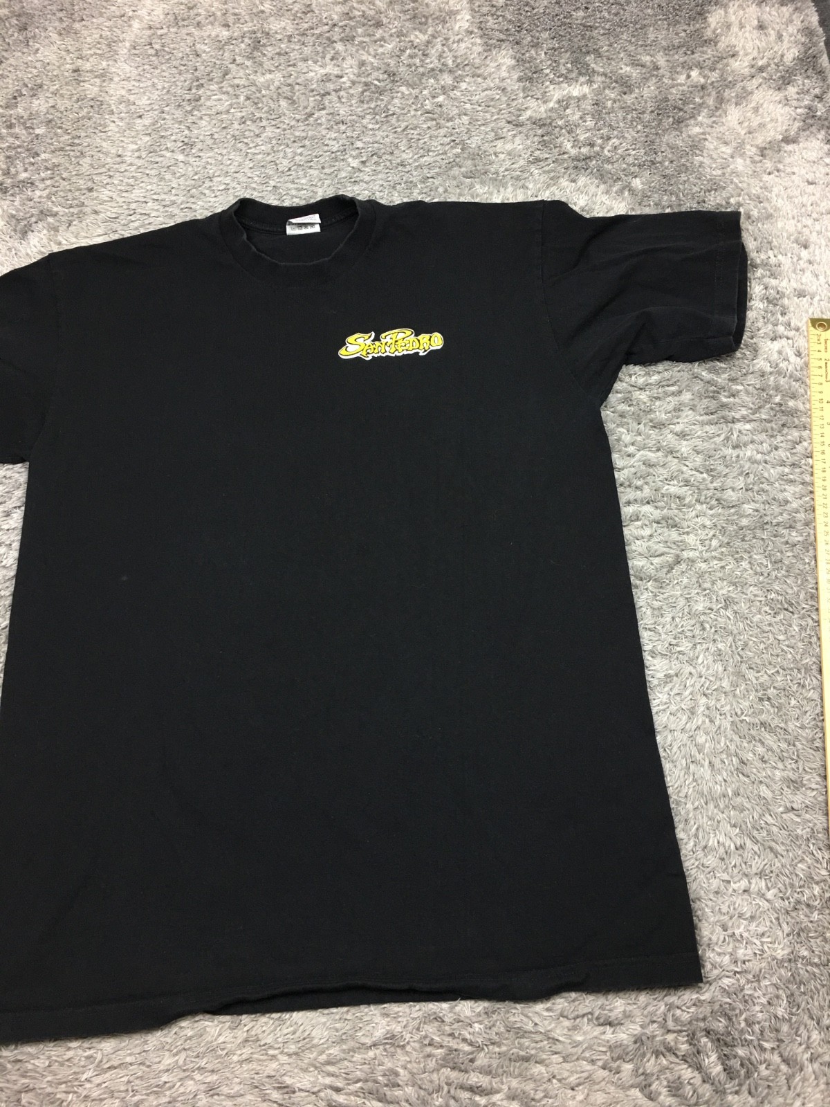 Pro 5 Super Heavy T Shirt Mens Size 2XL Tall Black Cotton San Pedro