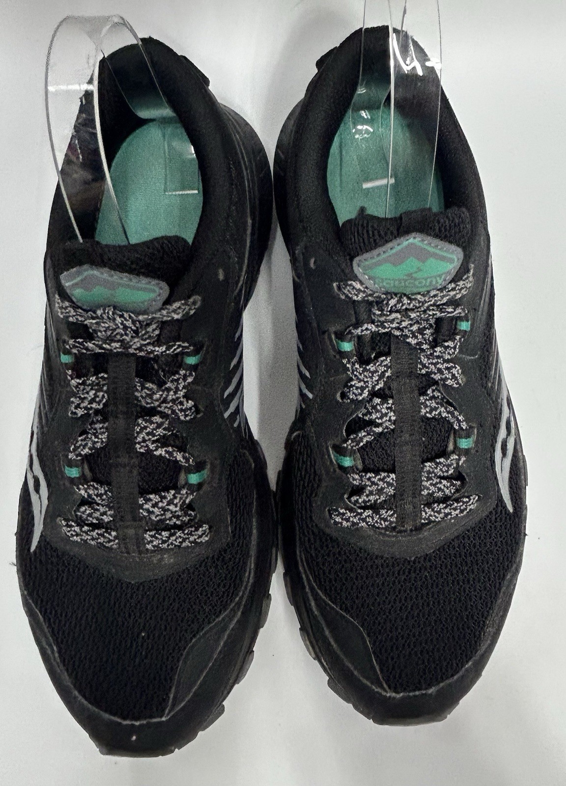Saucony Excursion TR15 Trail Shoes Womens 9 Black Jade Running Walking Hiking