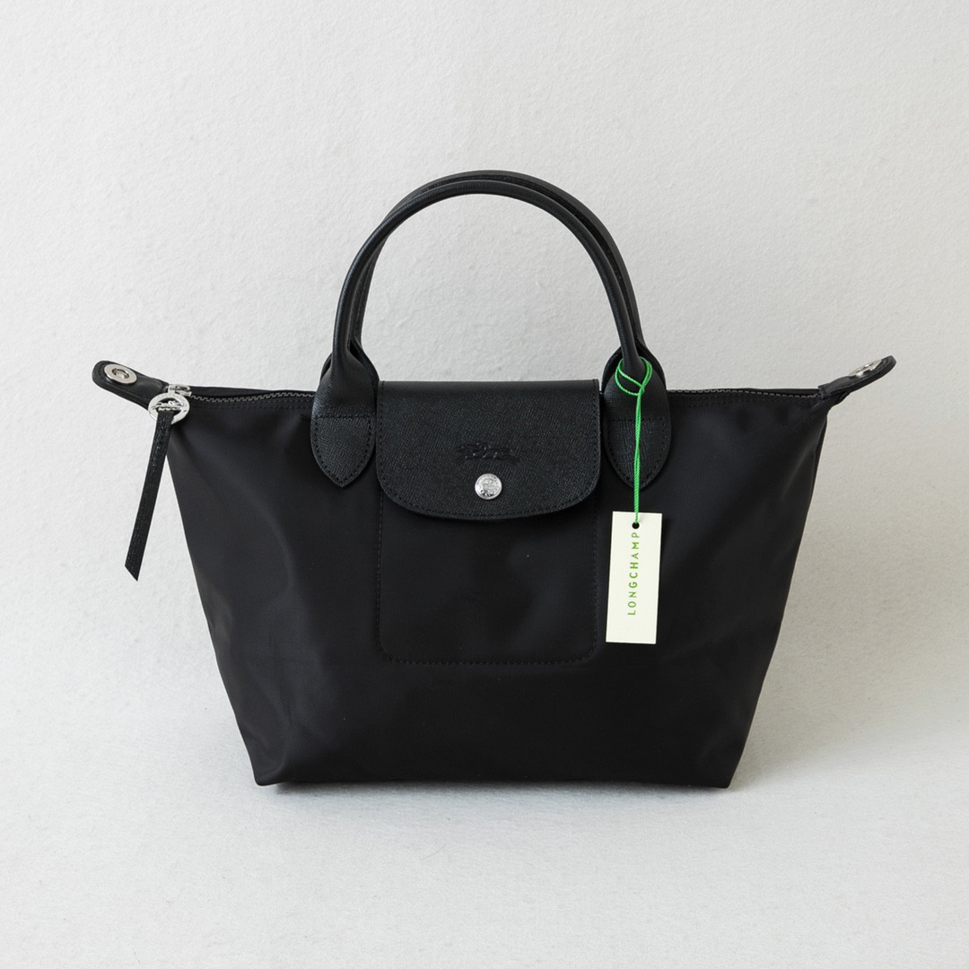 Longchamp Black Oversized Tote Bag with Shoulder Strap, Dust Bag No Box