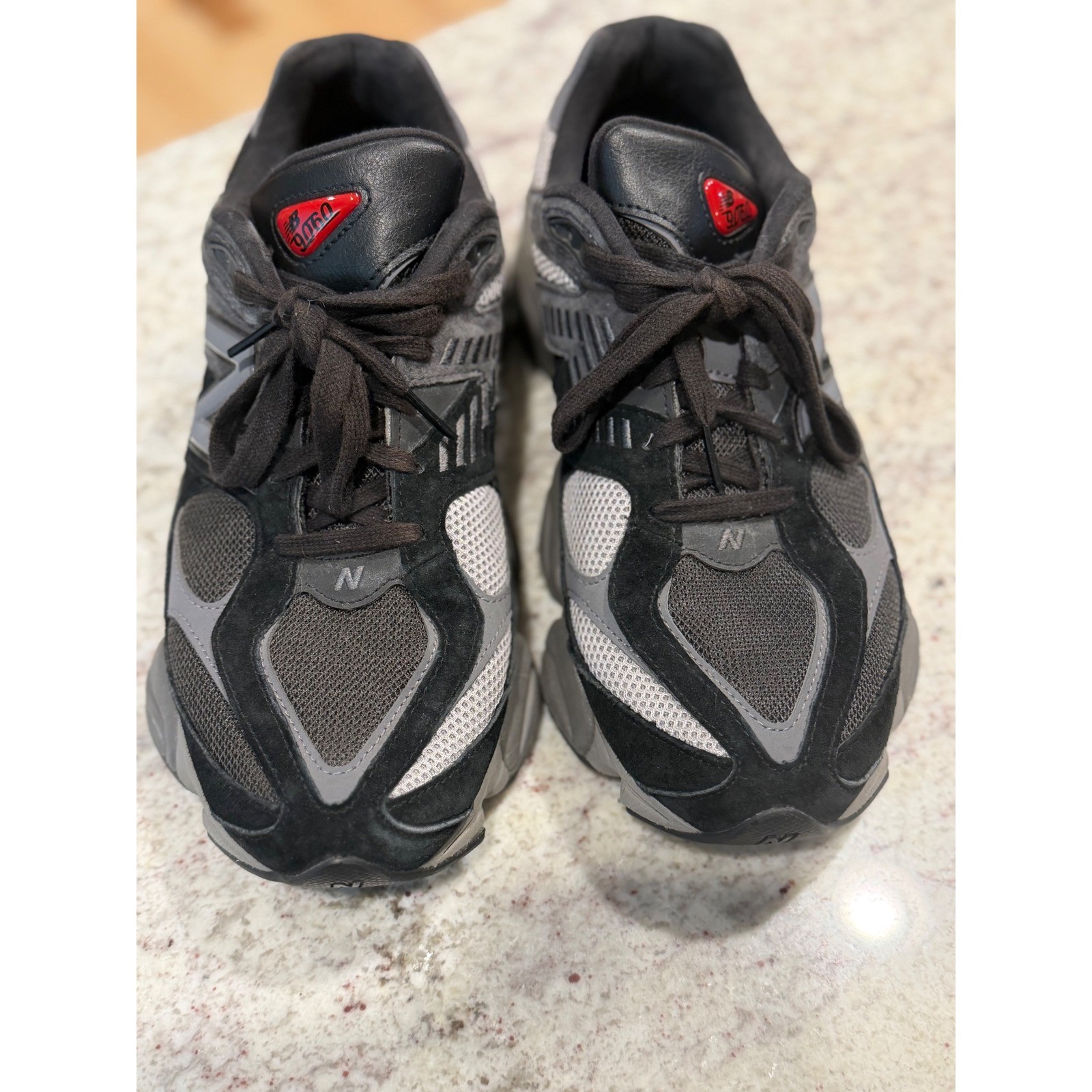 New Balance 9060 Phantom Magnet Black Grey Suede Sneakers U9060GH Mens