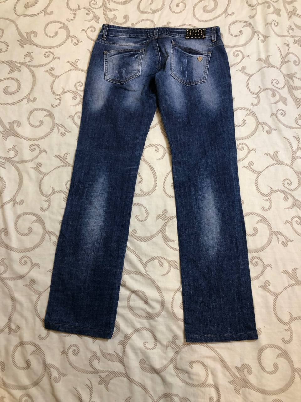 Philipp Plein Jeans 29 Straight Cut Distressed Ripped