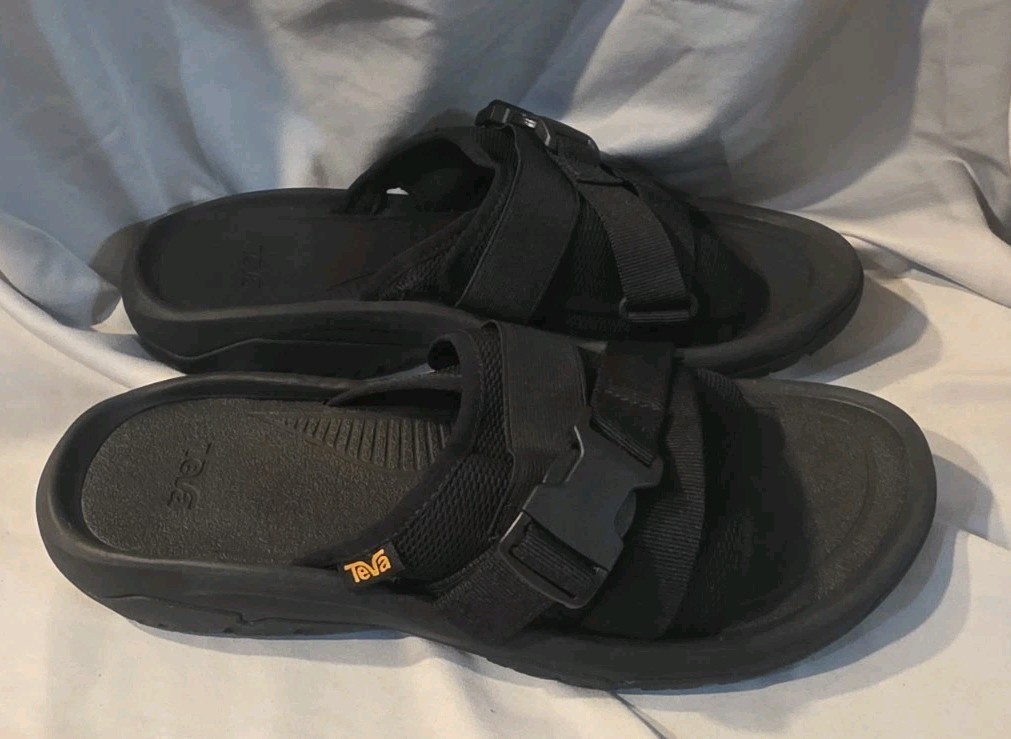 Teva Hurricane Verge Slide Sandals Black 1136230 Men Size 10 NWOB