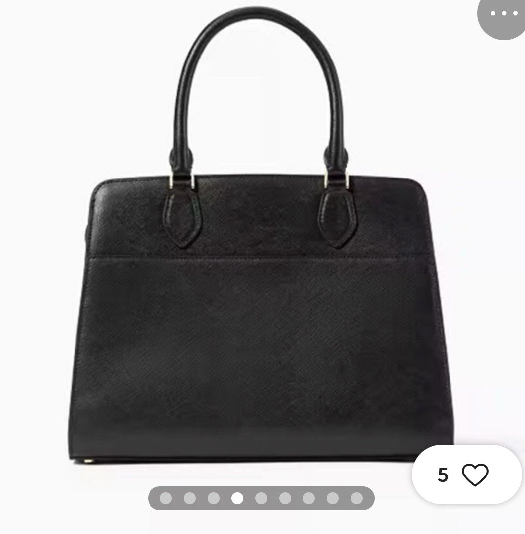 Kate Spade Madison Saffiano Leather KC436 Medium Satchel (Black) – NEW w/Tags