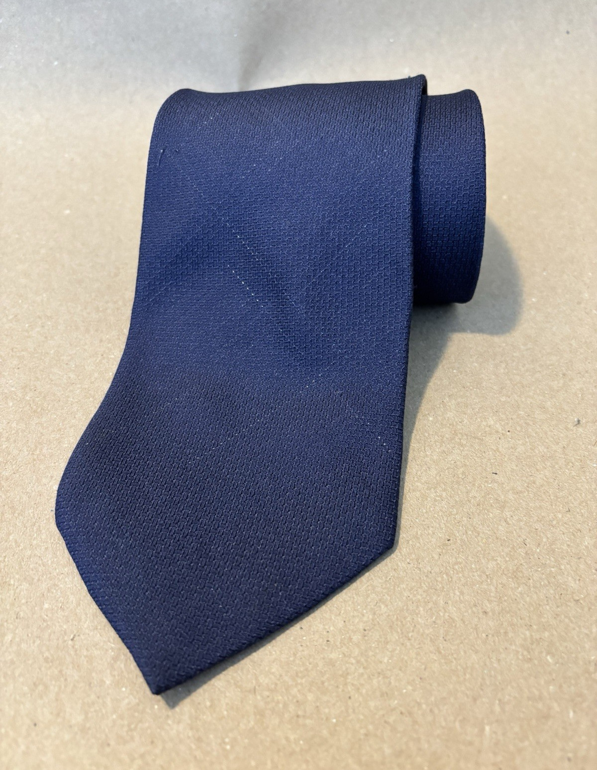 FARENTINO FERRE Men’s Navy Blue Woven Solid Classic Tie 57–60″ One Size