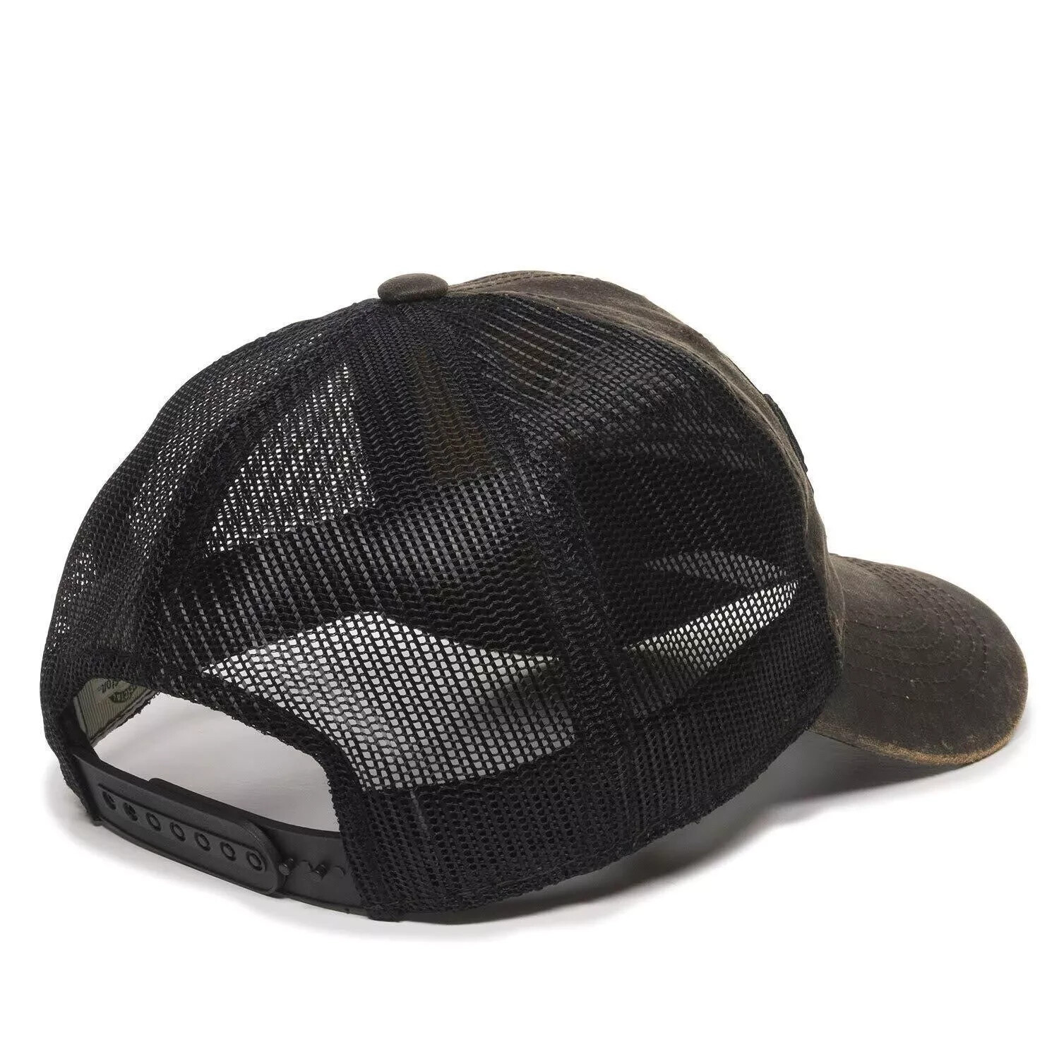 Outdoor Cap Remington Mens Weathered LC Logo Hat RM17A Dark Brown/Black One Size