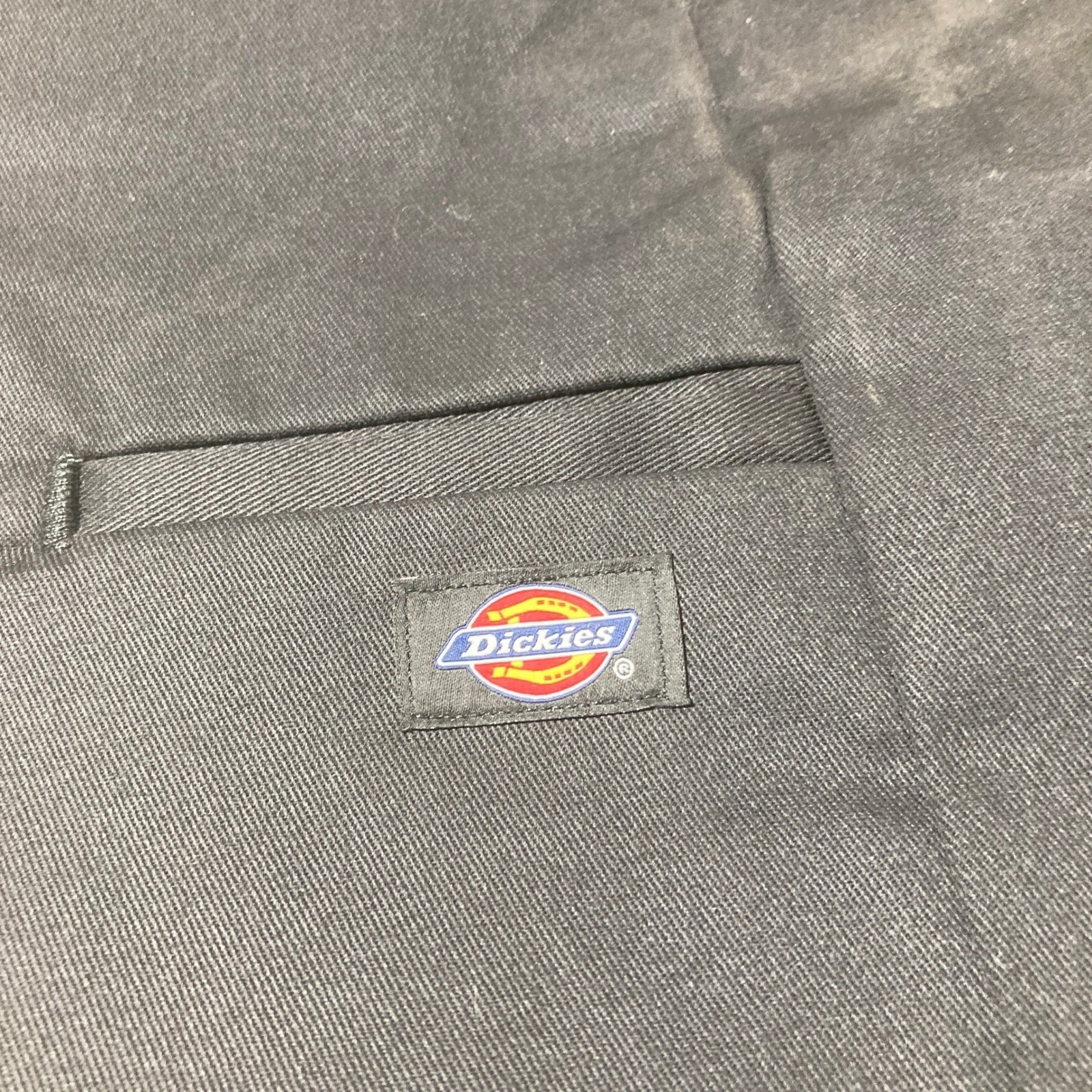 NWOT Dickies Men Black Loose Fit Double Knee Work Pants Size 34×30