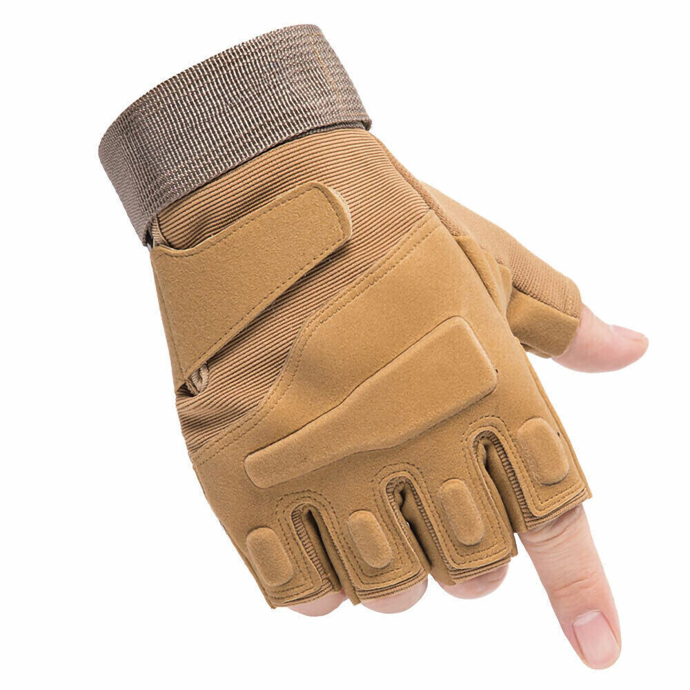 Fingerless Half-Finger Tactical Gloves Motorcycle Driving Gloves Riding Gloves