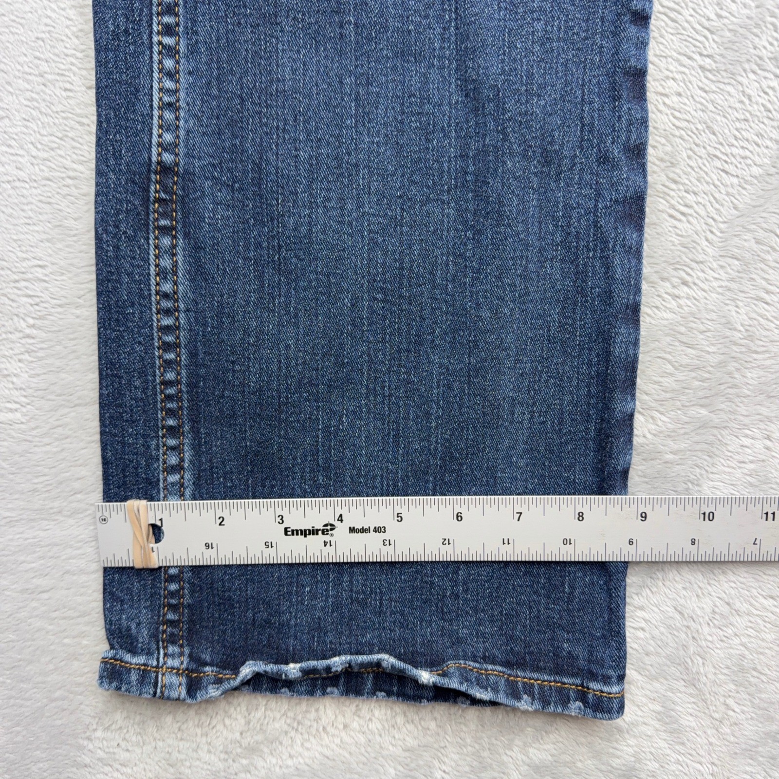 Wrangler Retro Jeans Mens 38×32 Blue Slim Boot Mid Wash Denim Cotton Stretch