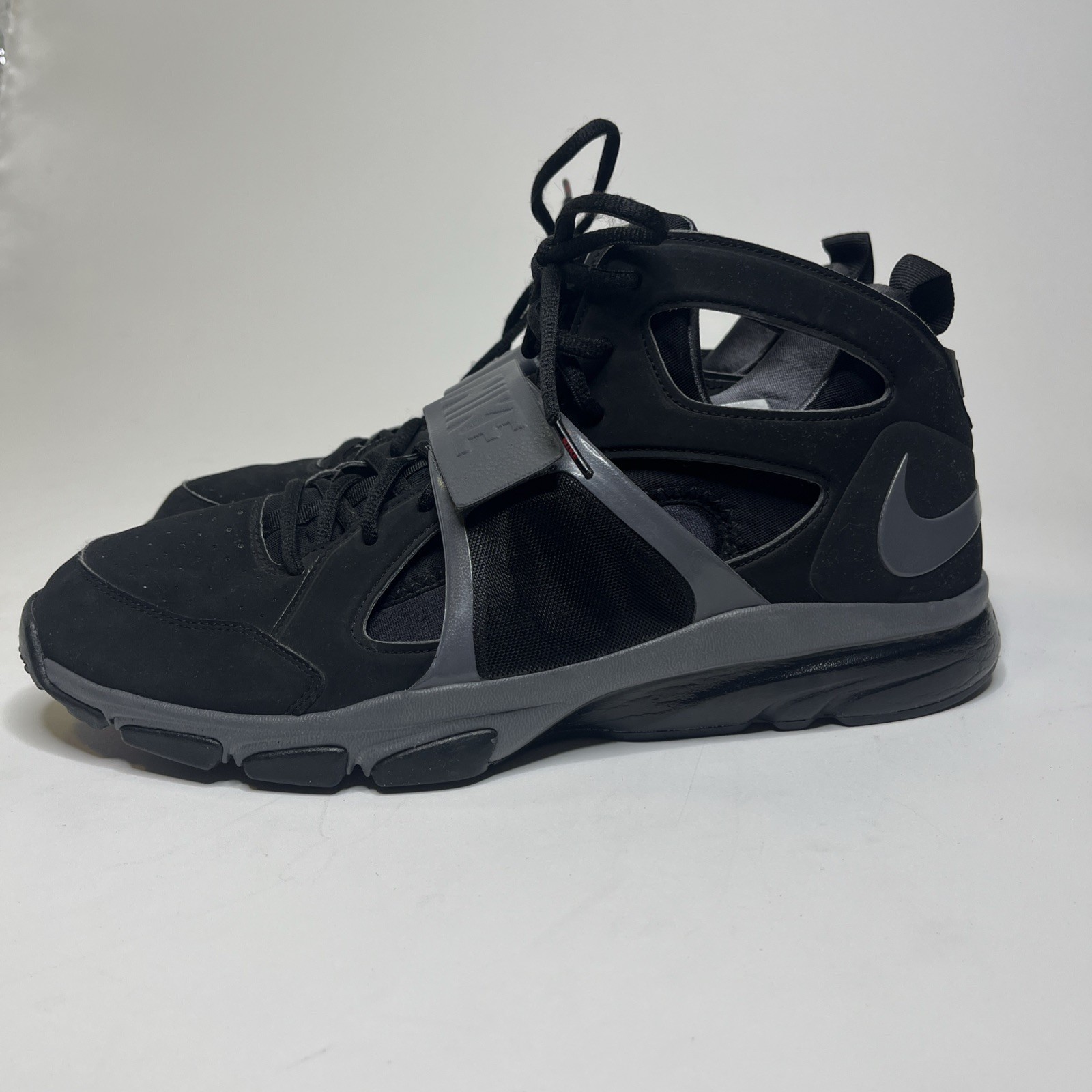 Nike Zoom Huarache TR Mid Men’s 15 Black Dark Gray Training Shoes Rare