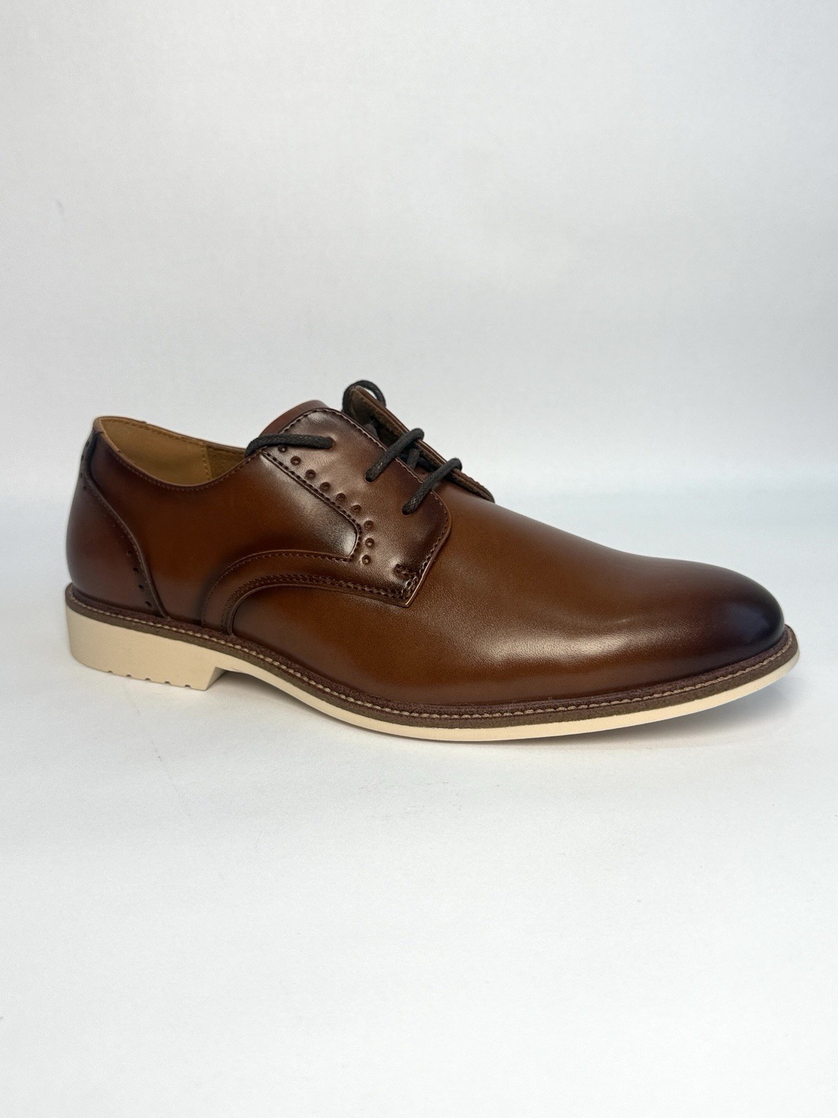 Stacy Adams Wescott Boys Oxford Dress Shoes Cognac US Size 5M New