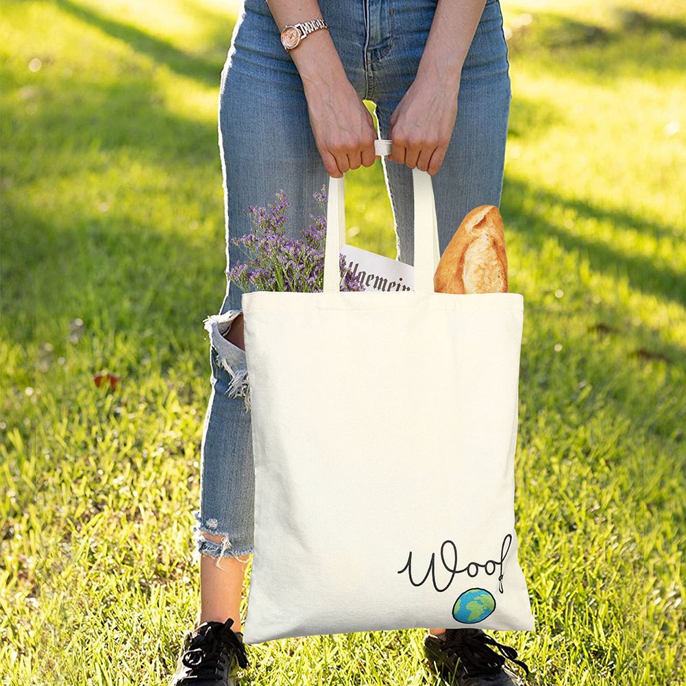 2PCS Large Cotton Shoulder Tote Bag Canvas shopping bag Casual Daily Bags Pack