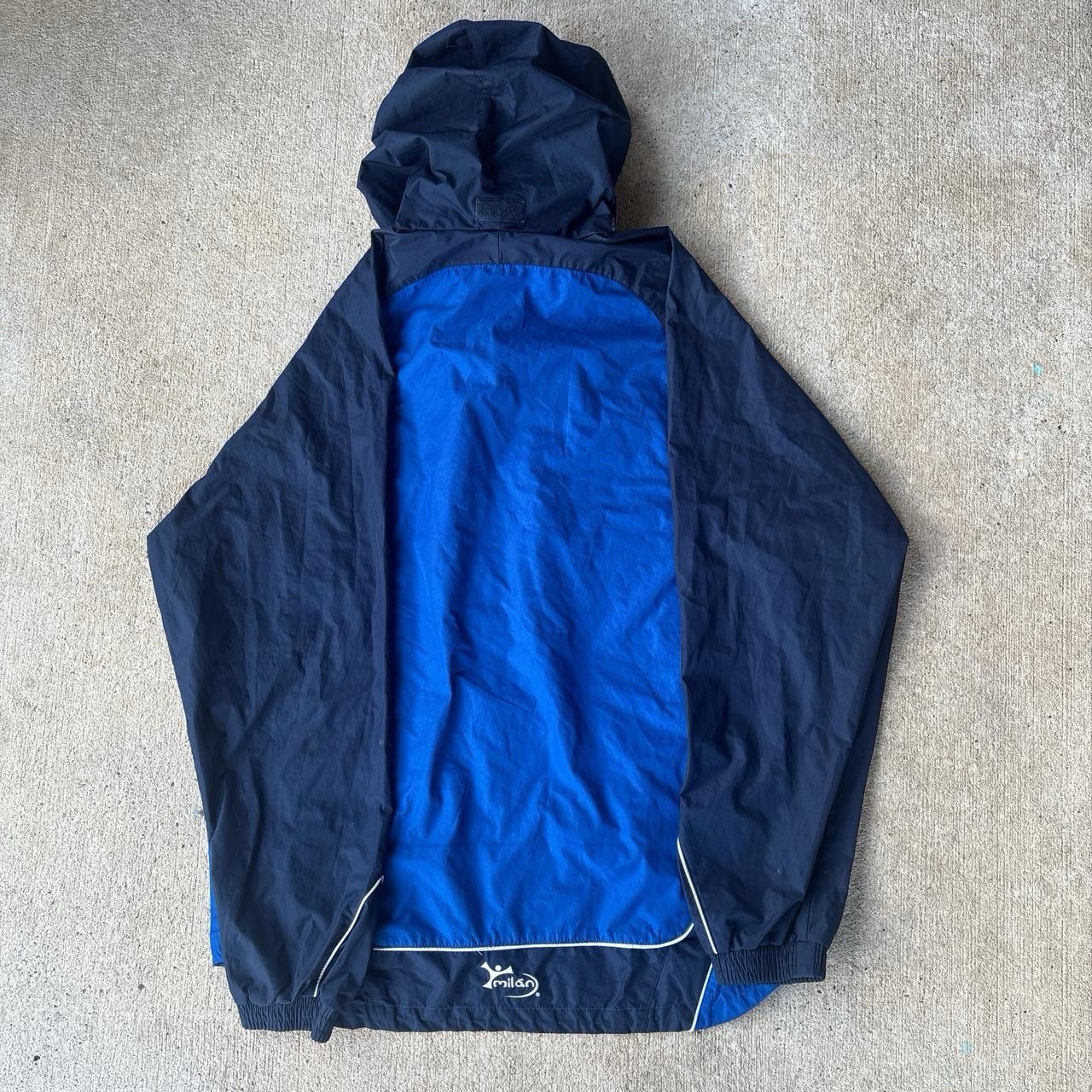 Vintage 90s Gorpcore Activewear Sportswear Hooded Windbreaker Track Jacket XXL