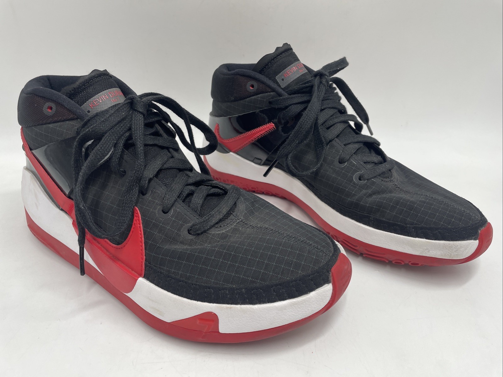2020 Nike Kevin Durant 13 Bred Men’s 9.5 Black/Red Basketball Shoes (CI9948-002)