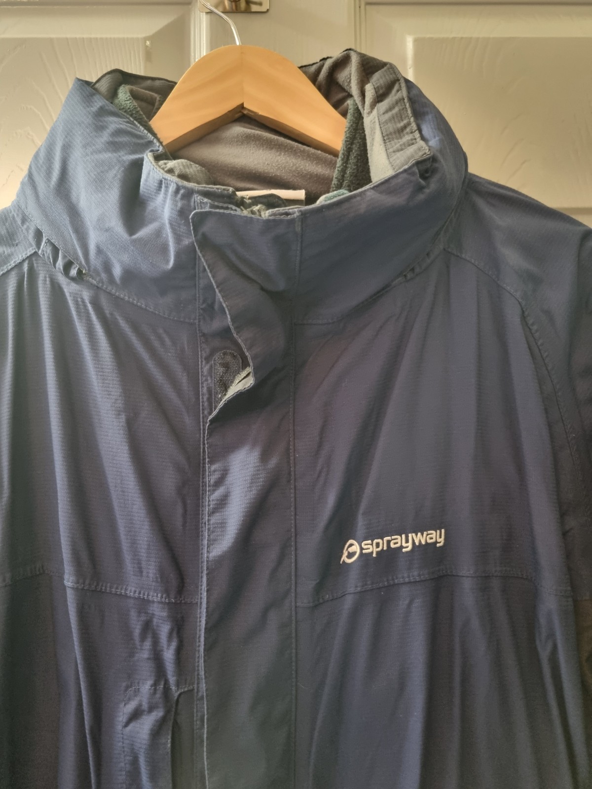 Vintage Sprayway Hydro Dry 3 In 1 Waterproof Jacket XXXL Navy Blue Inside Fleece