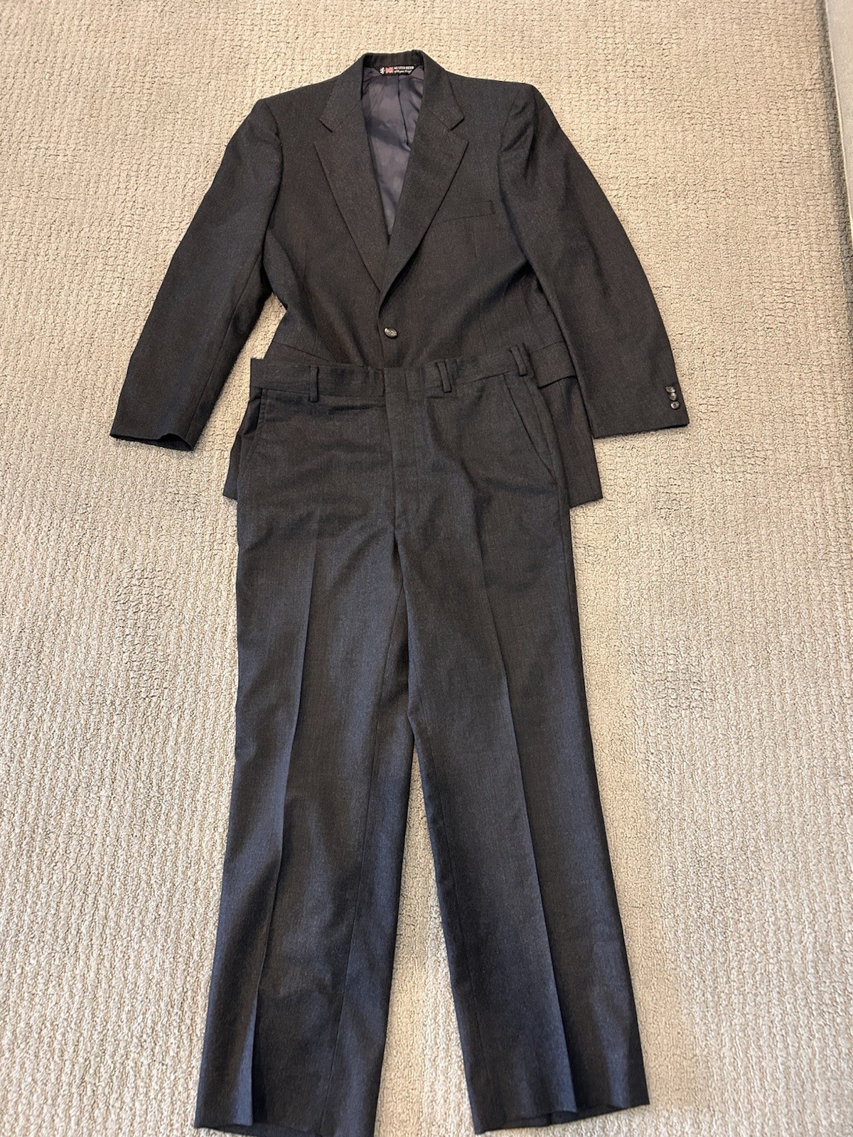 Austin Reed Suit 2pc 38R 33×30 Gray Wool Pennant Regent St Made in USA
