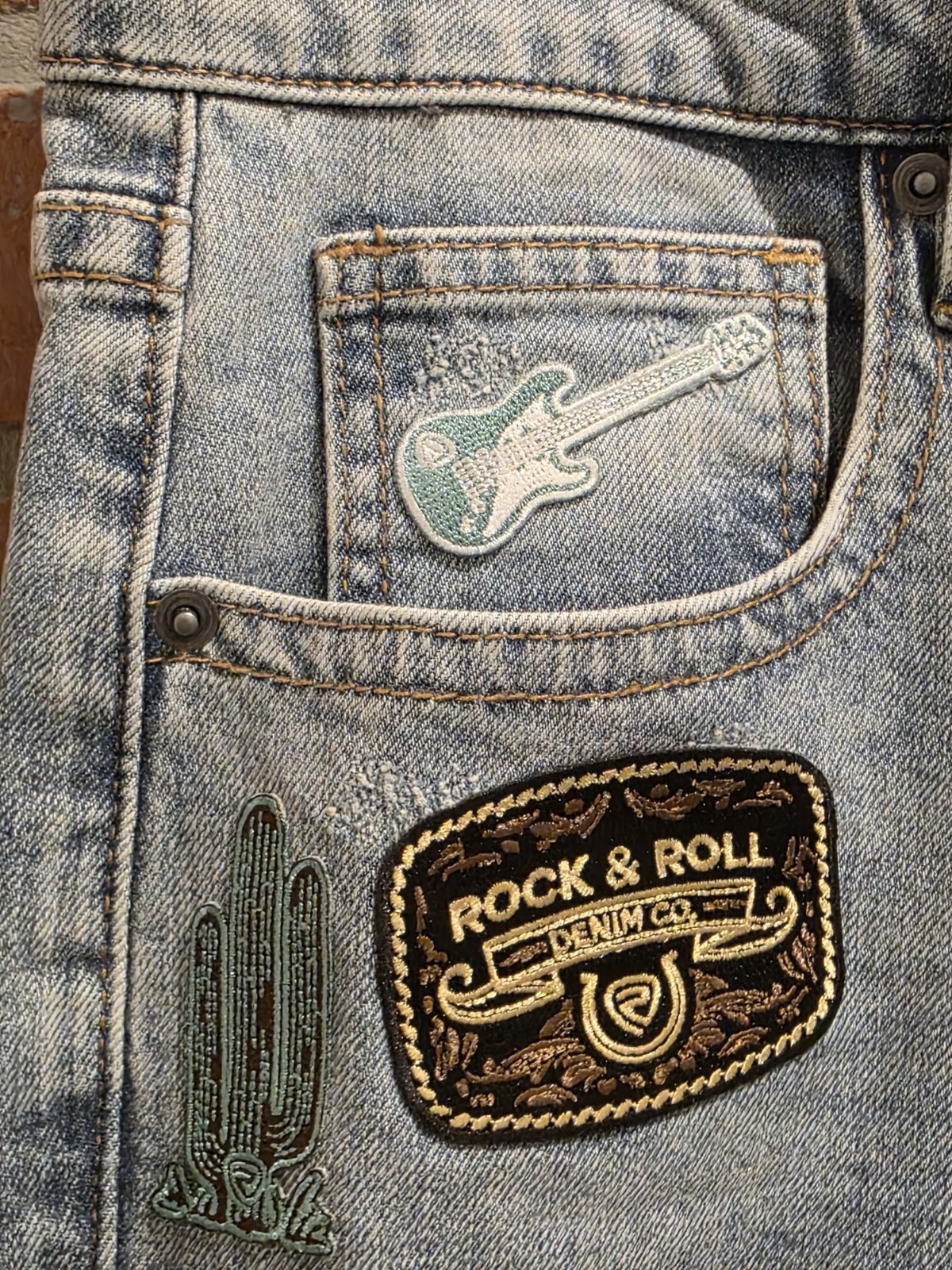 Rock and Roll Denim Womens 36×27 High Rise Straight Cropped Jeans