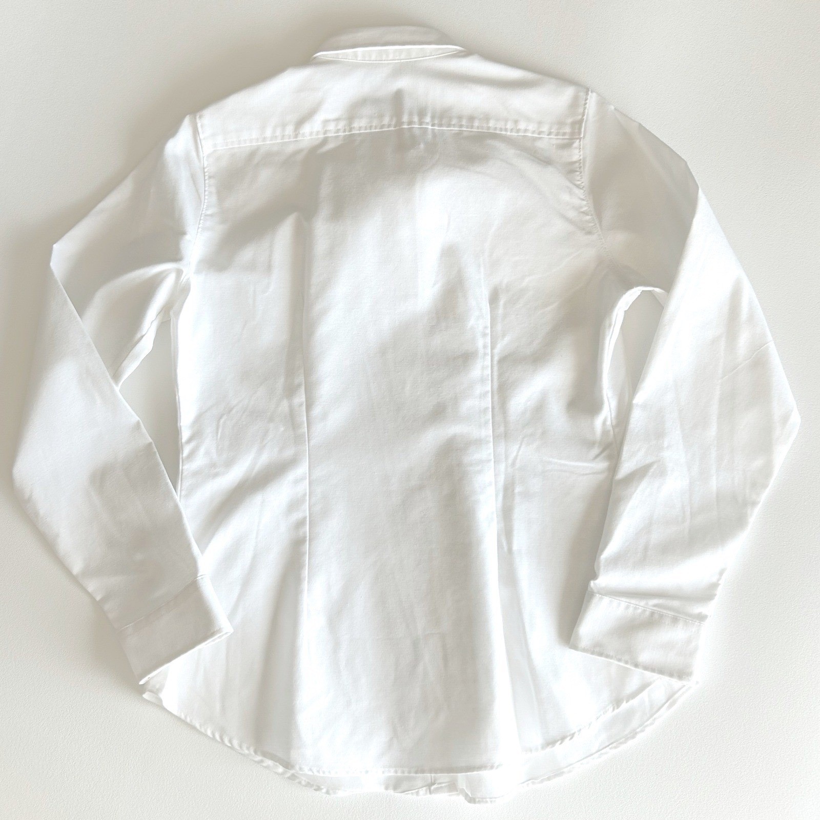 Womens Button Down Shirt Medium White Long Sleeve Academic Becky Thatcher