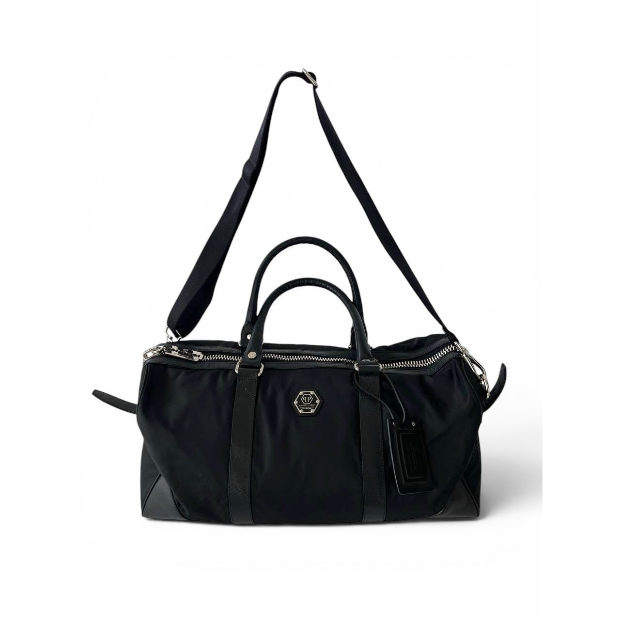 Philipp Plein Limited Edition Black Nylon Duffle Bag Weekender Travel Bag