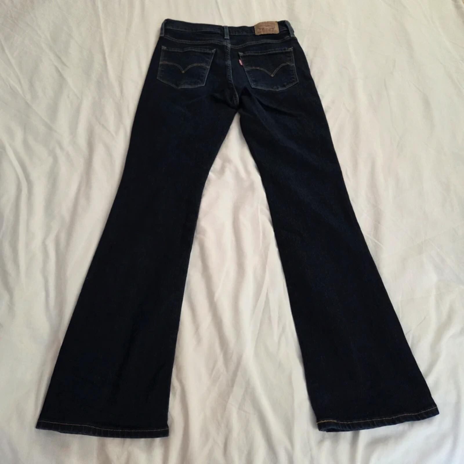 Levi’s 315 Shaping Bootcut Jeans W26 L30 Dark Wash Stretch Denim