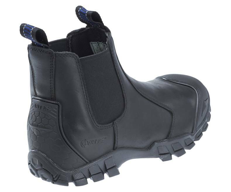 Bates Men’s Strike Chelsea Comp Toe Slip-on Safety Toe Boot Black, Size 7 EW
