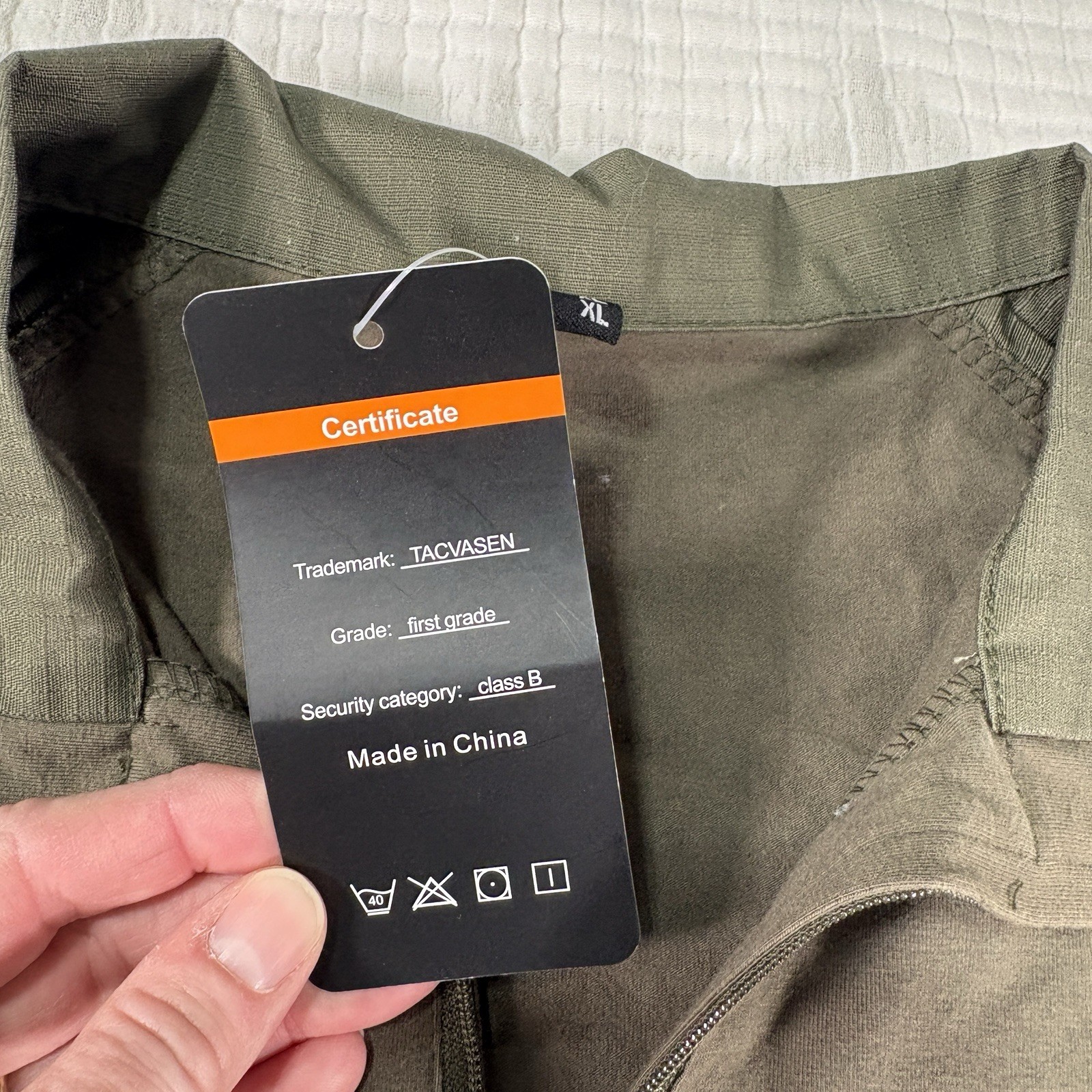 NEW Tacvasen Tactical Shirt Mens Medium Brown Rip Stop Hiking Hunting Combat