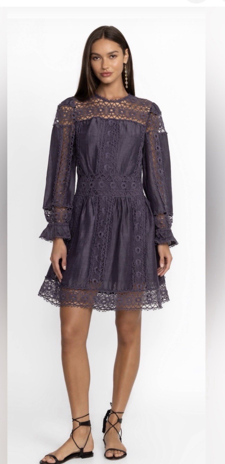 Johnny Was Mitska Lace Mini Dress