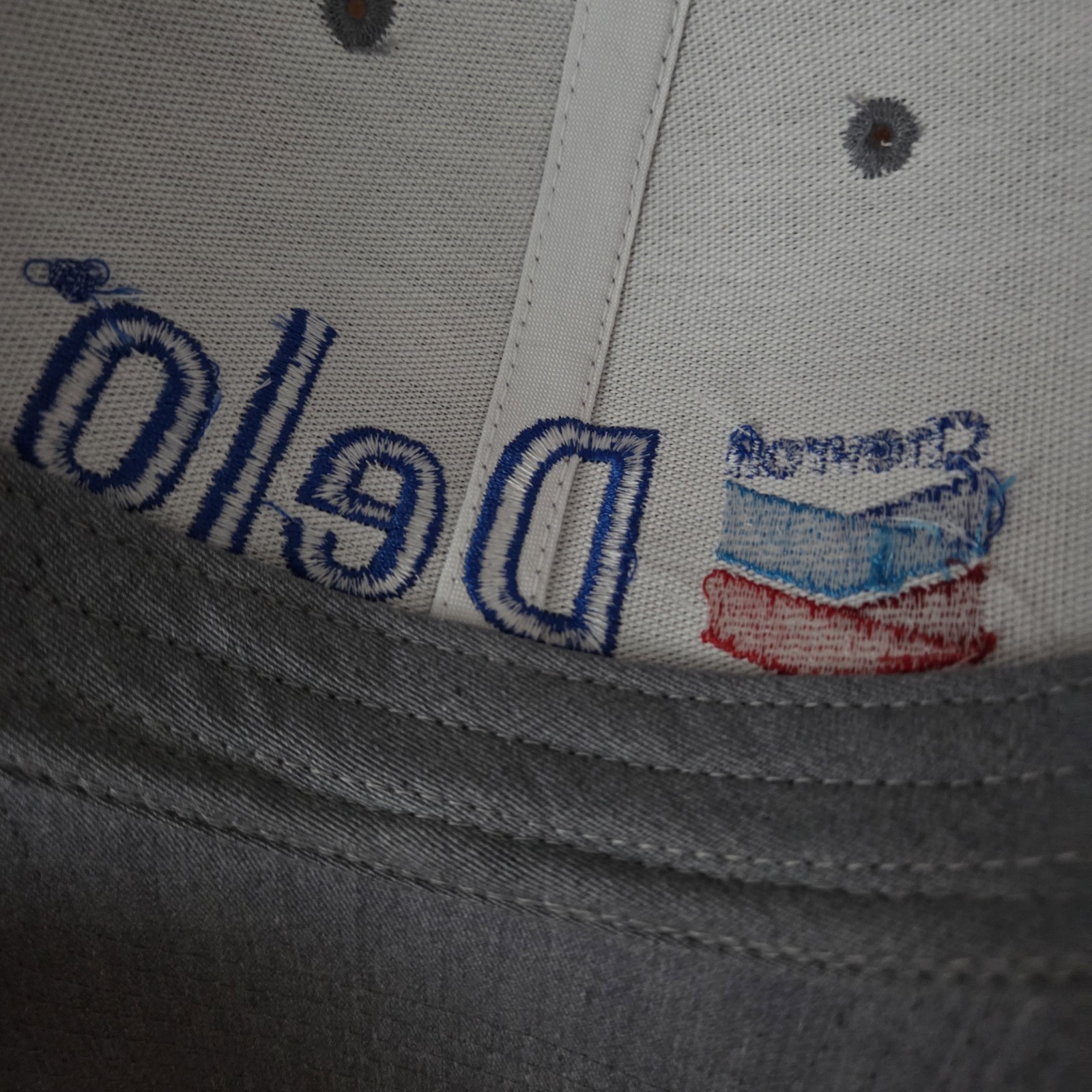 Chevron Delo Stars Stripes Red White Blue Trucker Hat Richardson 112 PM NWOT