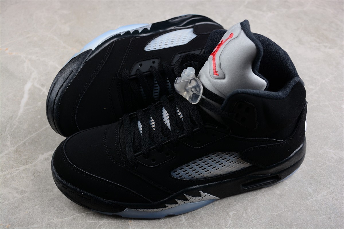 US7-12 Jordan 5 Retro Black Metallic Reimagined High Top Men’s Basketball Shoes