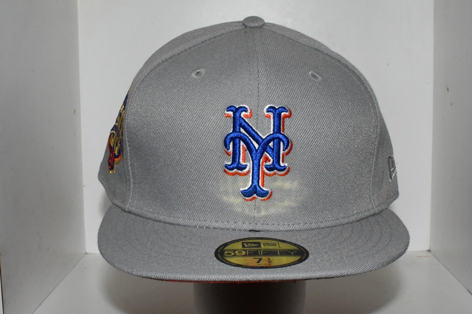 NEW YORK METS 50th ANNIVERSARY FRESH GRAY NEW ERA FITTED HAT – SIZE 7 3/4