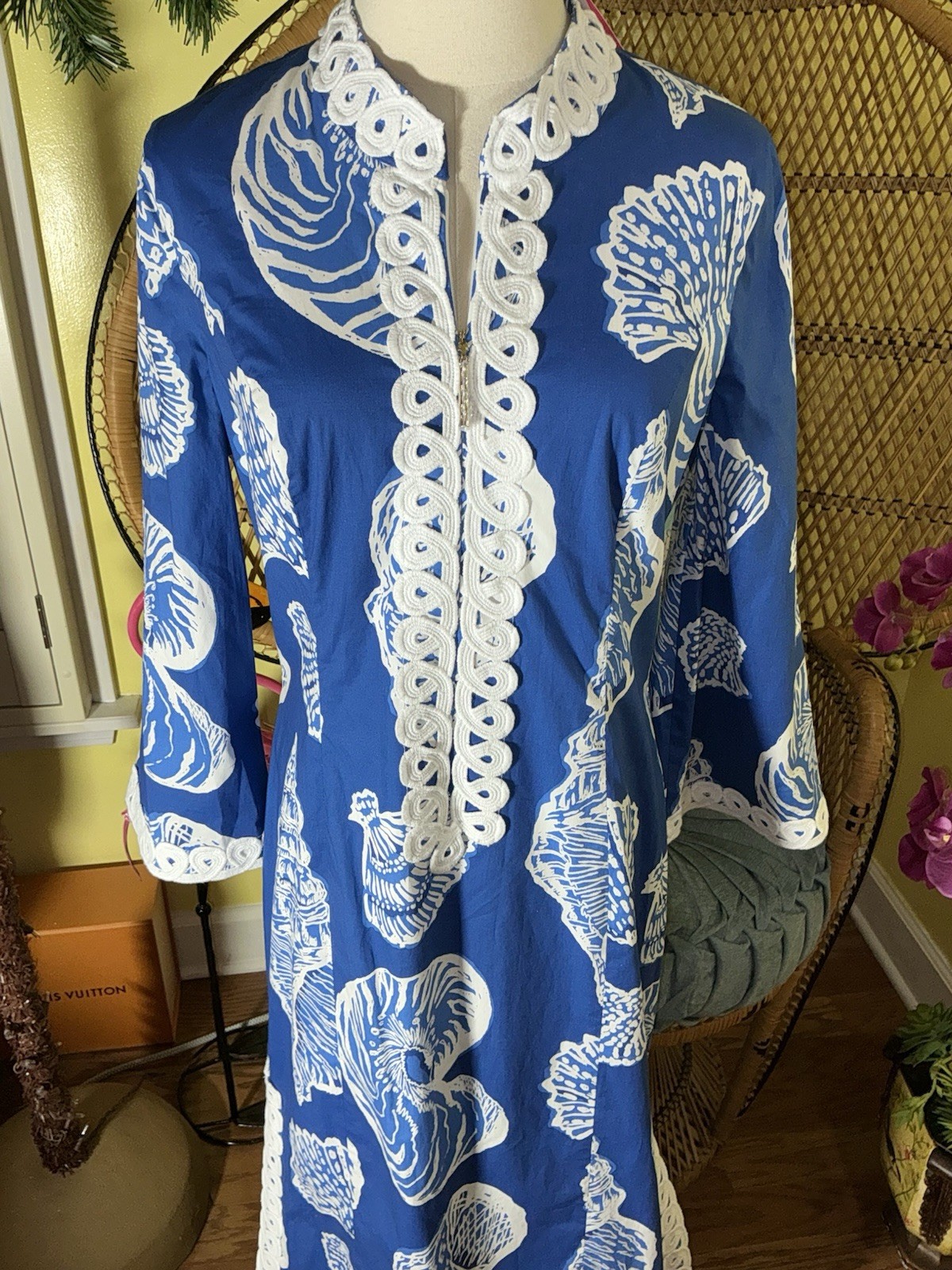 Lilly Pulitzer NWT Shealyn Stretch Maxi Caftan Shell Of A Good Time 🦄 Size 6,16