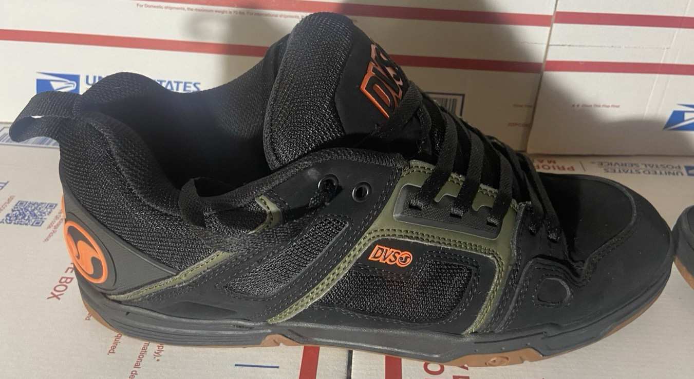 DVS Comanche DVF0000029 988 Black & Orange Low Top Skate Shoes – Men’s Size 14