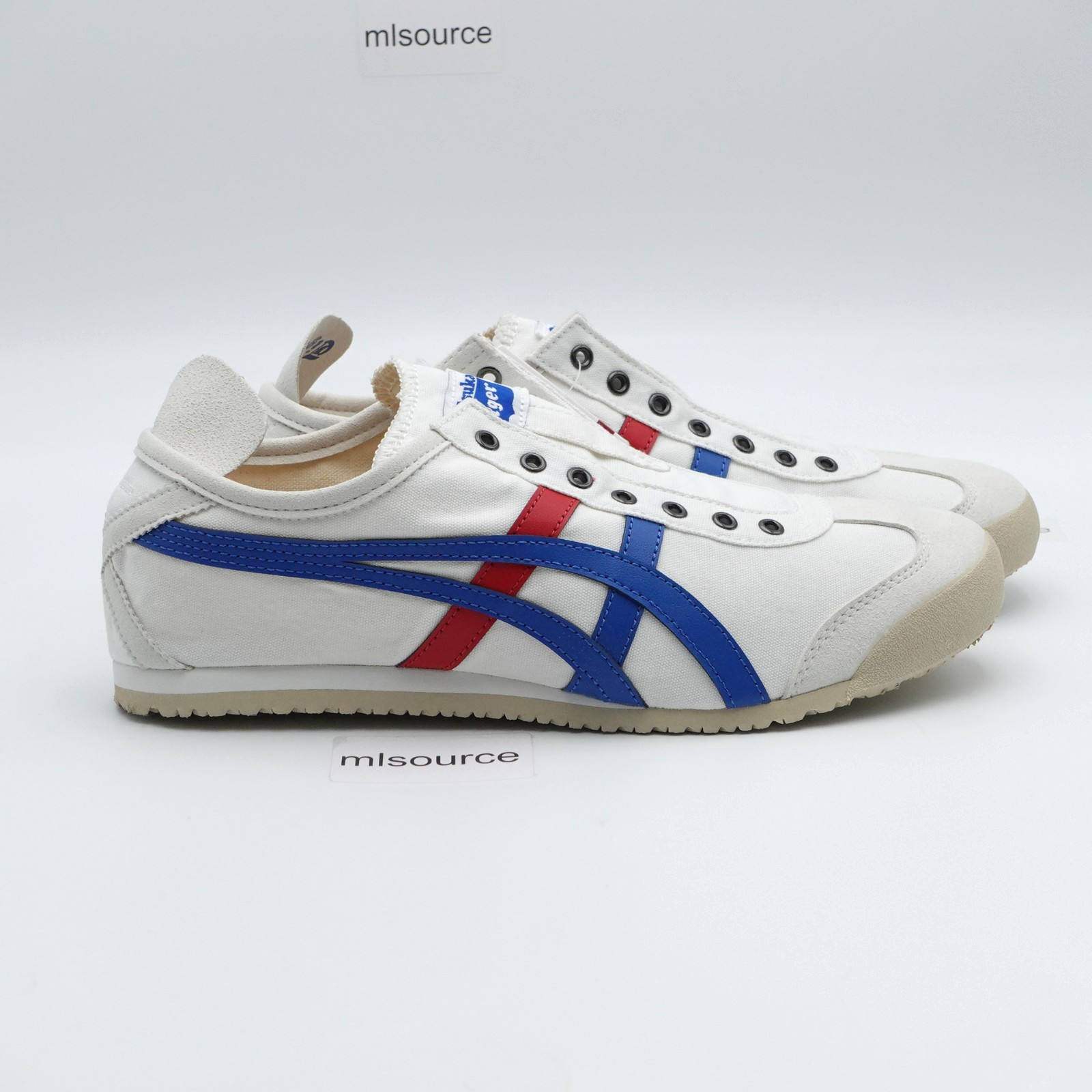 Size 14 Men’s Onitsuka Tiger Mexico 66 Slip-on Shoes D3K0N-0143 White/Blue/Red