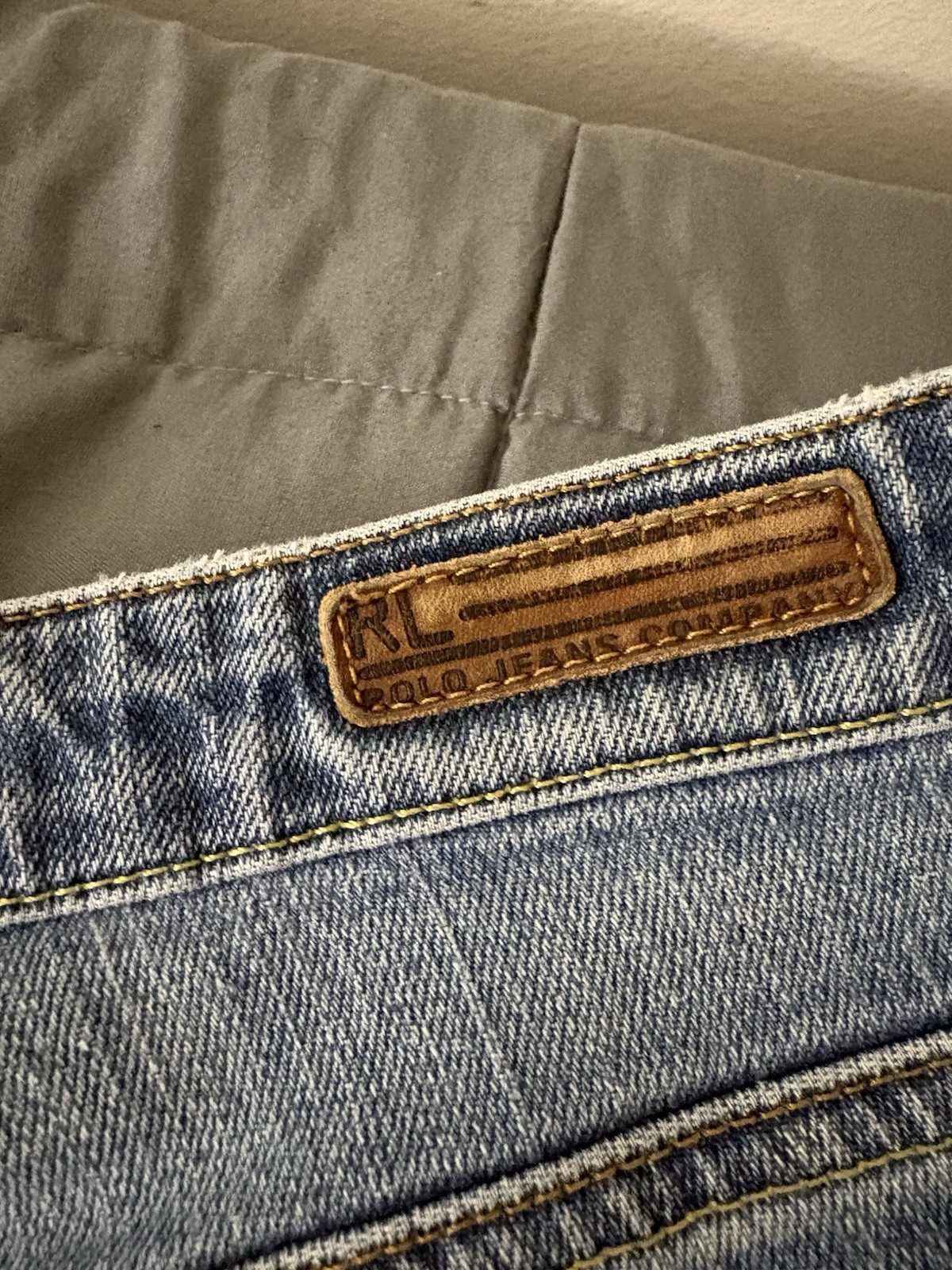 Polo Jeans Co. Ralph Lauren Women’s Blue Denim Stretch Straight Jeans, 4