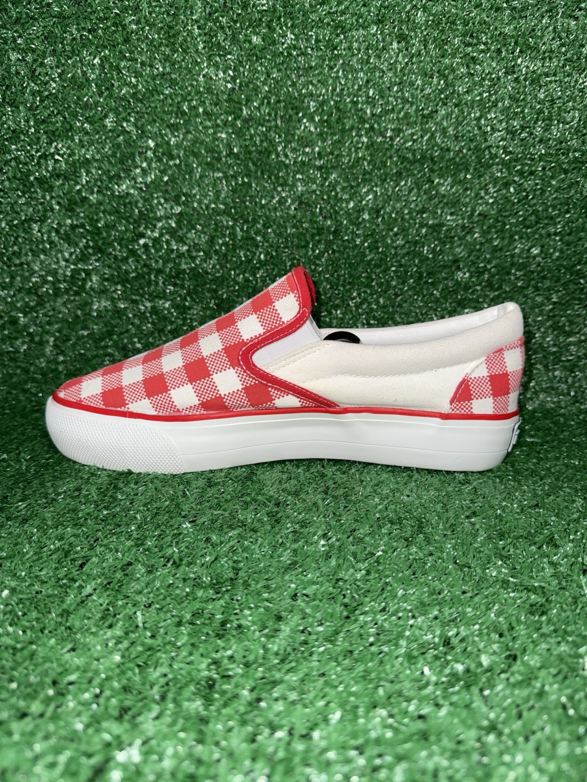 Vintage MUDD Y2K Checkerboard Low Top Slip On POPPY Vans Style Shoe Women Size 9