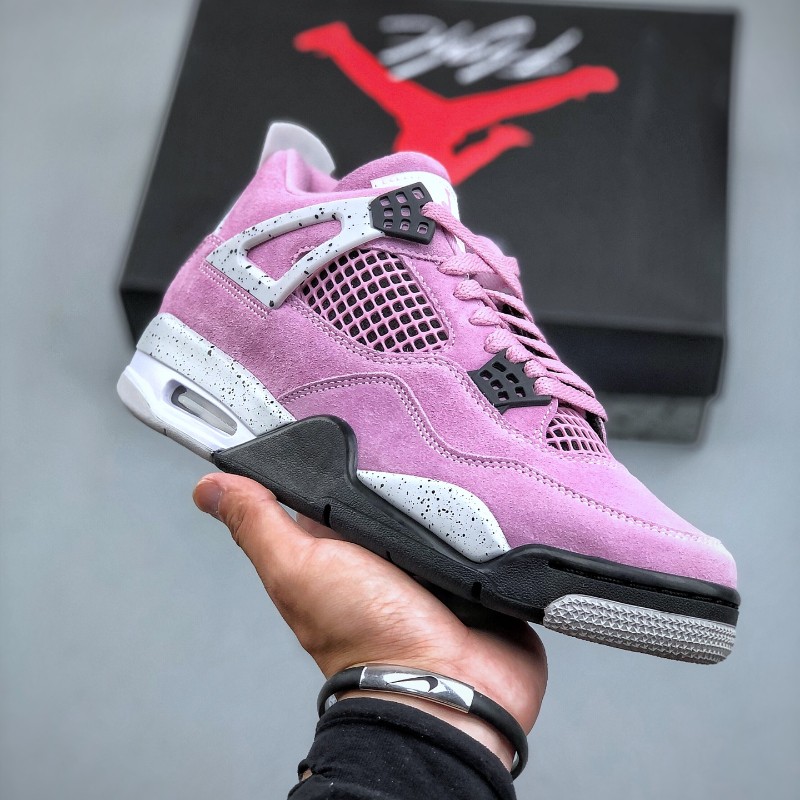 AQ9129-501 New NK AJ4 Retro Orchid Pink Men’s Size 4-13