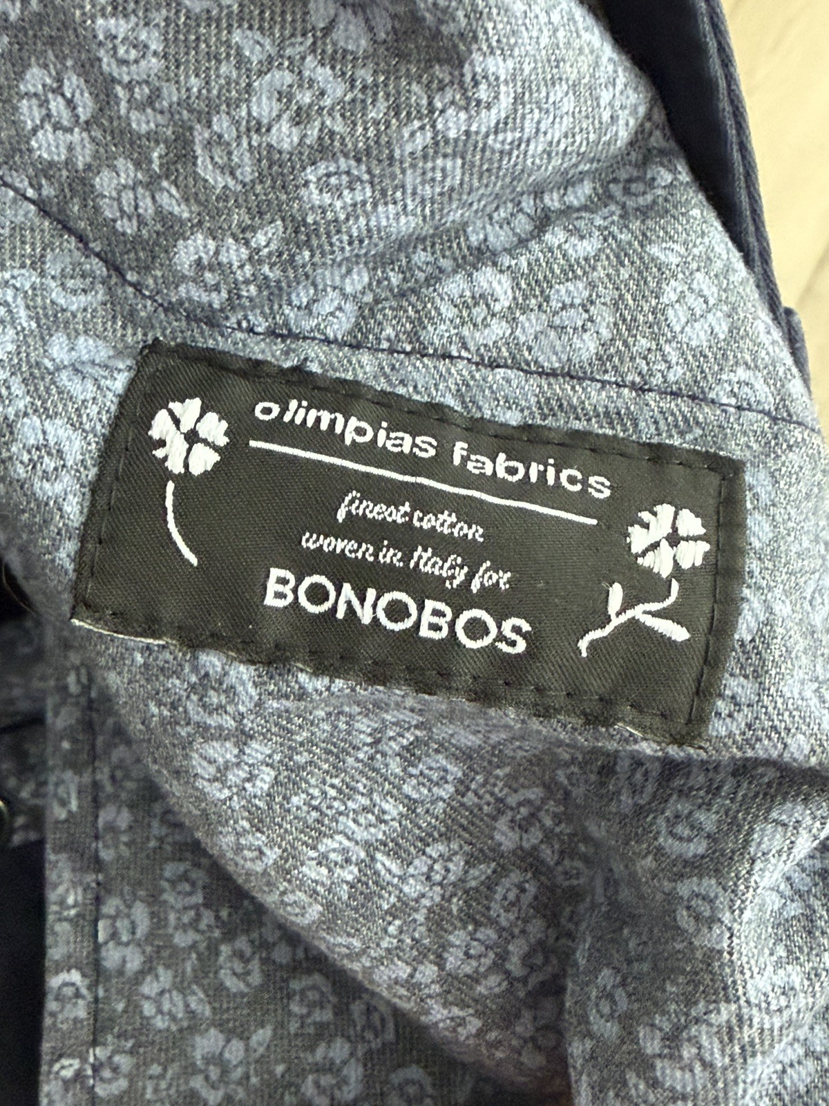 Bonobos Italian Brushed 5-Pocket Pants 34×36 Slim Fit Dark Navy Blue Mint