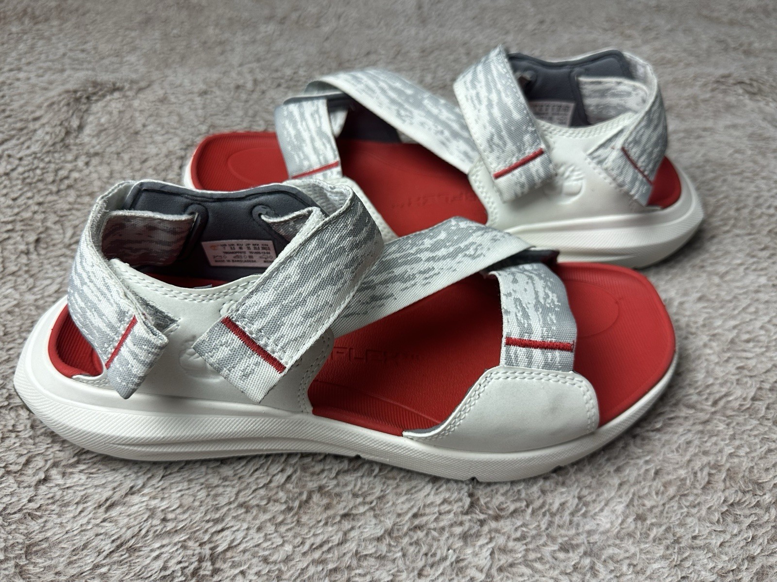 Timberland Men’s Size 7 Motion Dune White Webbing Backstrap Sandal New