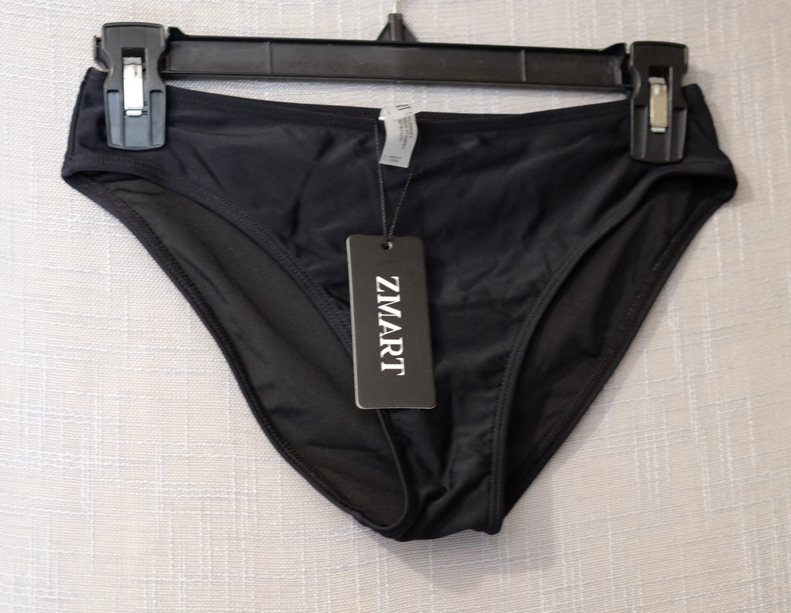 NWT! ZMART Black Bikini Bottoms Swim Womens XS #A1-19