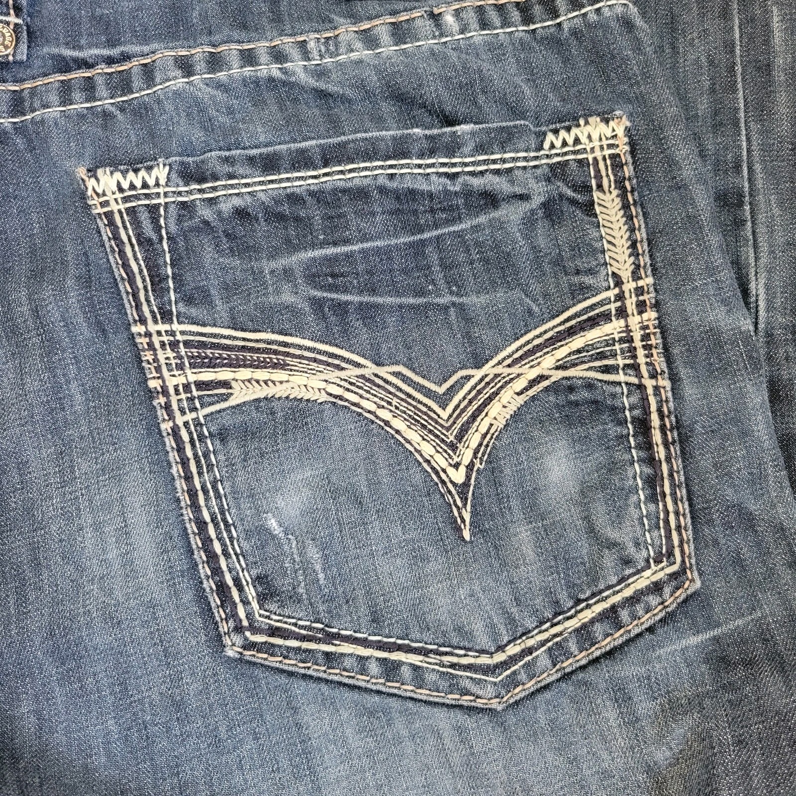 Salvage Supply Company Men’s Mayhem Bootleg Jeans Size 38×33 Western Distressed