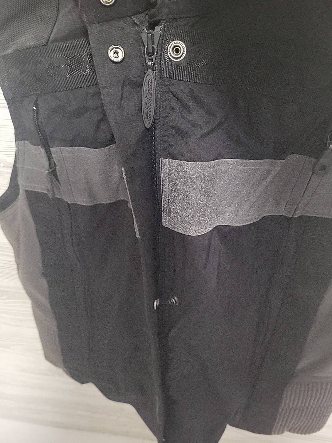 Harley Davidson FXRG Womens Nylon Mesh Vest Size Large Black