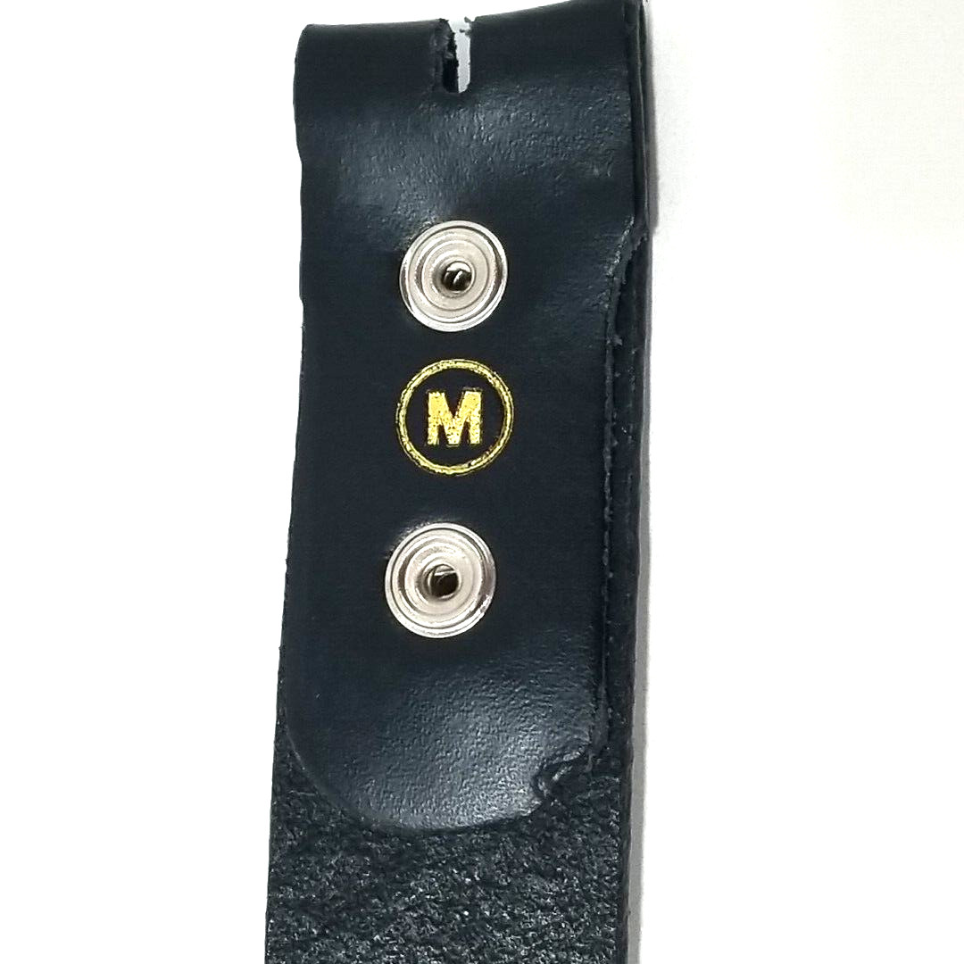Funk Plus Genuine Cowhide Leather Belt Mens M 36″ Black No Buckle USA Made 1.5″