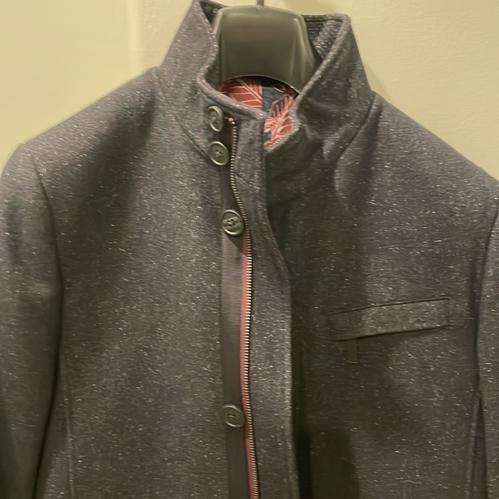 Ted Baker navy speckled coat