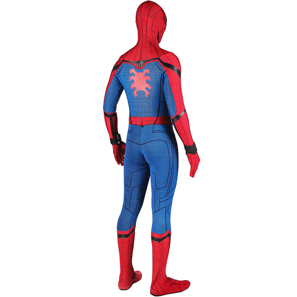 Spider-Man Homecoming Jumpsuit Spiderman Suit Cosplay Costume Halloween Adult