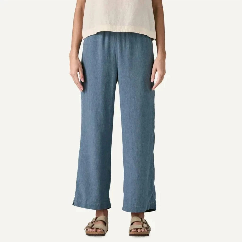 Patagonia Garden Island Pants Still Blue Hemp Blend Women’s XS, S, M, L, XL