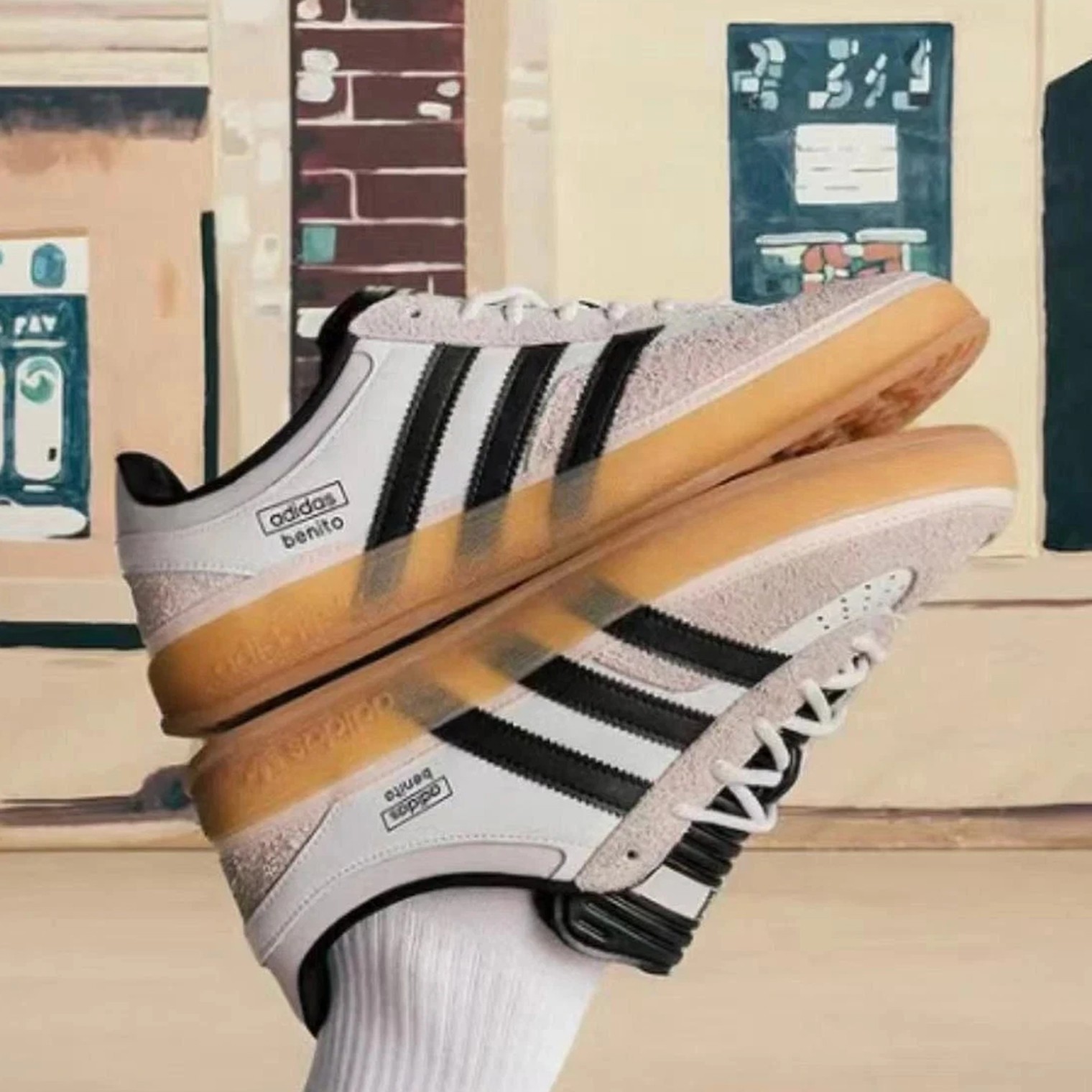 Bad Bunny x adidas Gazelle Indoor Core White Men Lifestyle Sneaker
