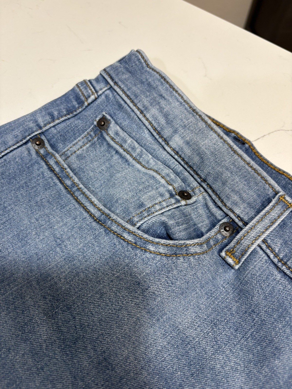 Levi’s Mens Jeans 506 Straight Leg Blue Denim Comfort Stretch Medium Wash 40×30